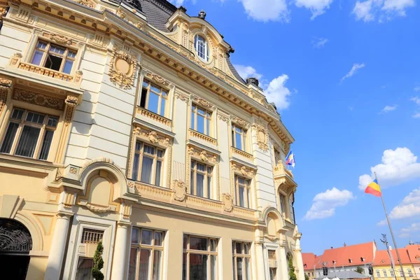 Sibiu Rumänien Stadshuset Lokala Administrationsbyggnaden — Stockfoto