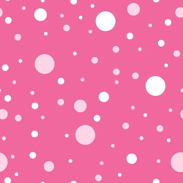 Polka Dots Seamless Texture Простой Векторный Фон — стоковый вектор