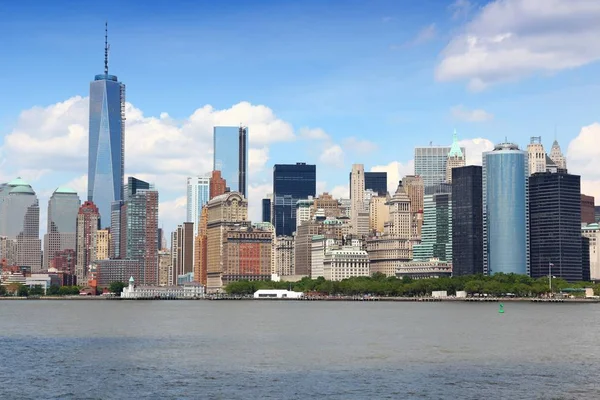 Ciudad Nueva York Estados Unidos Manhattan Skyline Rascacielos — Foto de Stock