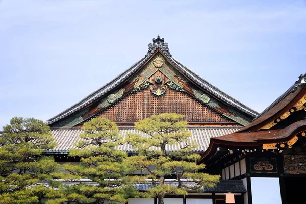 Kyoto Japonia Zabytkowego Zamku Nijo Siogunatu Tokugawów Światowego Dziedzictwa Unesco — Zdjęcie stockowe