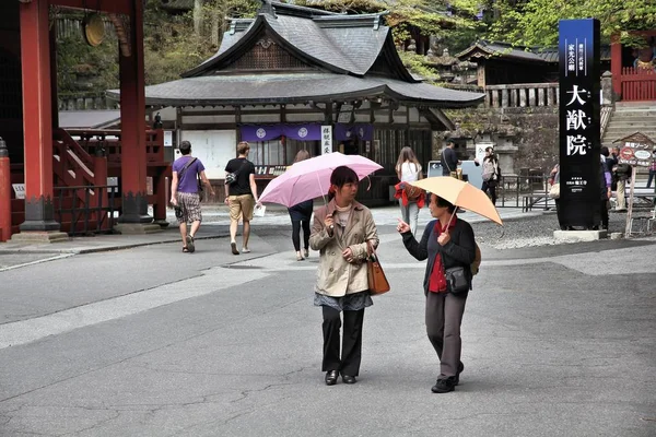Никко Япония Мая 2012 Года Люди Посещают Храм Тошо Никко — стоковое фото