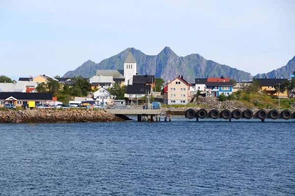 Svolvaer Rybářské Město Norsku Lofoten Ostrovy — Stock fotografie