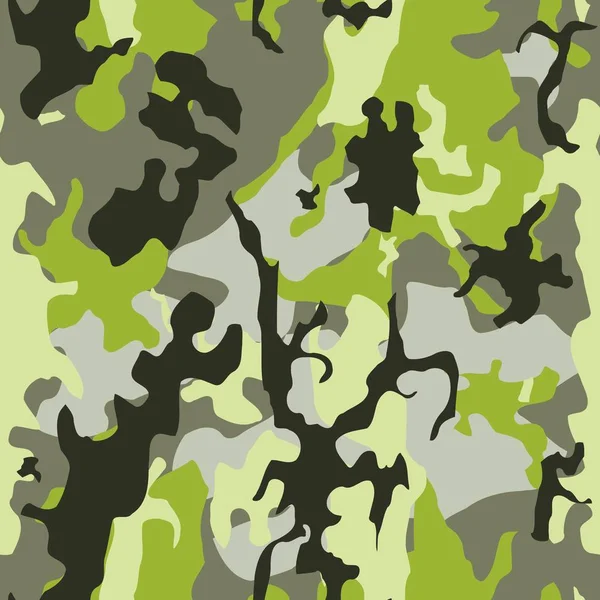 Camo Vector Nahtlose Tarntextur Militärischer Modestil — Stockvektor