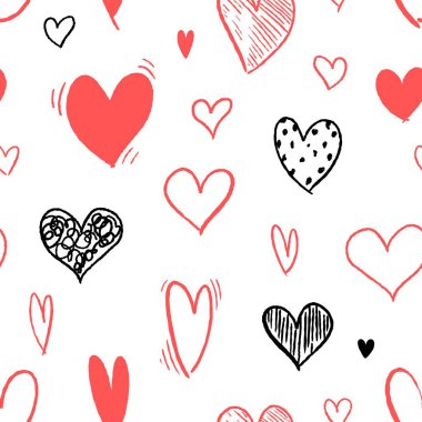 Kalp model - sorunsuz kalp şekli doku. Aşk vektör.