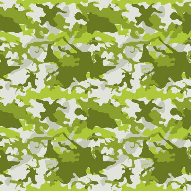 Kamuflaj moda modeli - sorunsuz ormanlık askeri kamuflaj doku.
