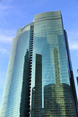 Tokyo, Japonya - 2 Aralık 2016: Tokyo, Japonya'nın Shiodome şehir merkezi gökdelen. Bir parçası Shiodome Sio-Site geliştirme 2003 de tamamlandı..