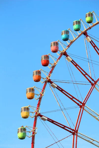 Ferris wheel in Tokyo, Japan. Observation wheel - tourist attraction.