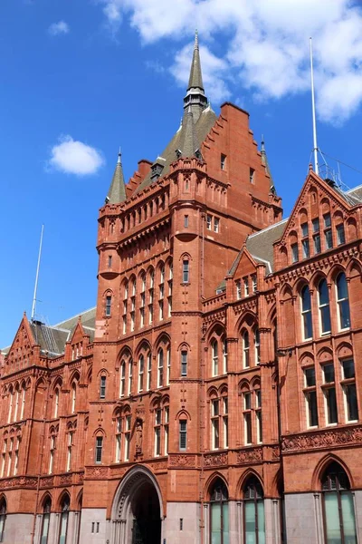 Londres Reino Unido Holborn Bars Building Grau Listado Edifício Terracota — Fotografia de Stock