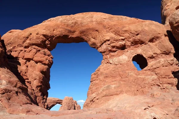 Parque Nacional Arches Utah Estados Unidos Arco Torreta — Foto de Stock