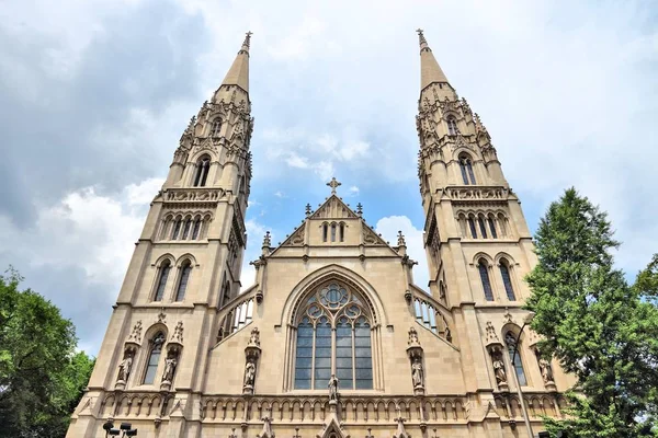 Miasta Pittsburgh Pennsylvania Katedra Saint Paul Kościół Rzymskokatolicki Stylu Neogotyckiej — Zdjęcie stockowe