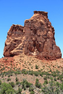Colorado Ulusal Anıtı, ABD. Milli Park Servisi parçası. Anıt Kanyonu. Bağımsızlık Anıtı kaya.