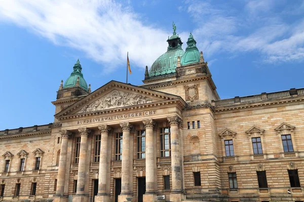 Leipzig City Tyskland Statligt Sachsen Federala Förvaltningsdomstolen Bundesverwaltungsgericht — Stockfoto