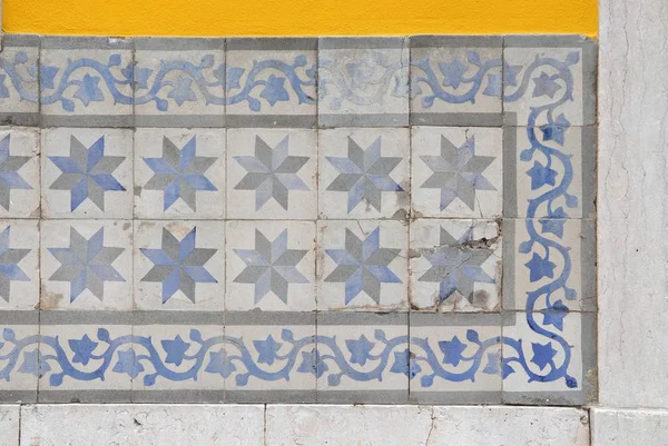 Azulejos Traditional Portugese Tiles Lisbon Architecture Ornament — Stock Photo, Image