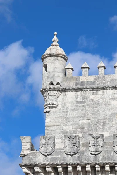 Torre Belem Lisabonu Portugalsko Opevnění Řece Tagus — Stock fotografie