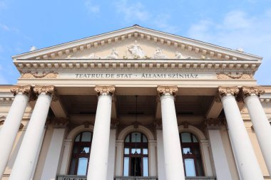 Oradea, Romanya - Bihor İlçe Milli Tiyatrosu Avrupa'nın eski bina.