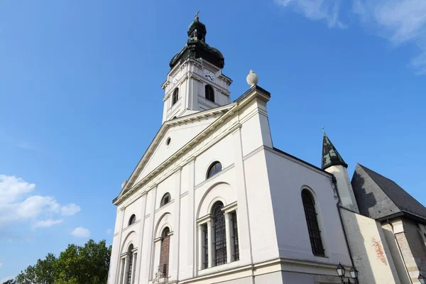 Bazylika Katedralna Wniebowzięcia Najświętszej Marii Panny Gyor Węgry — Zdjęcie stockowe