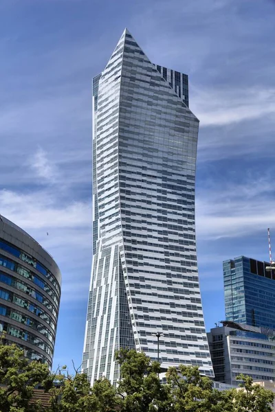 Warsaw Poland June 2016 Zlota Skyscraper Warsaw Poland 192M Tall — Stock Photo, Image