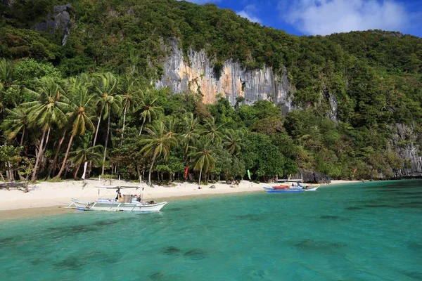 Paisaje Natural Isla Palawan Filipinas Playa Papaya — Foto de Stock