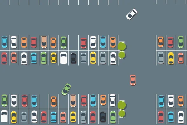 Grafiki Parkingu Parking Infrastruktury Wektorowa — Wektor stockowy