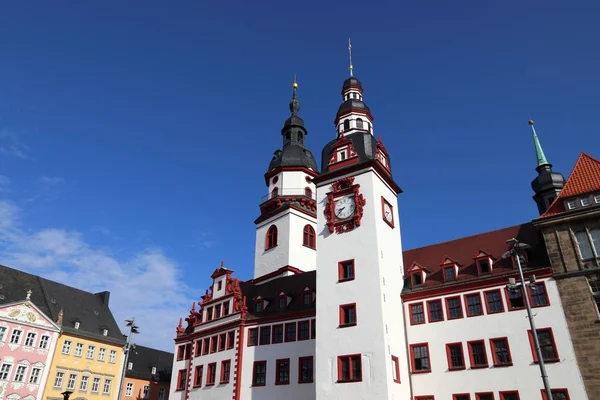 Chemnitz Város Németország Szászország Állam Altmarkt Téren Old City Hall — Stock Fotó
