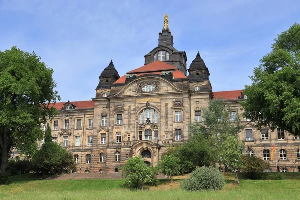 Cidade Dresden Alemanha Estado Saxónia Gabinete Governo Sachsische Staatskanzlei — Fotografia de Stock