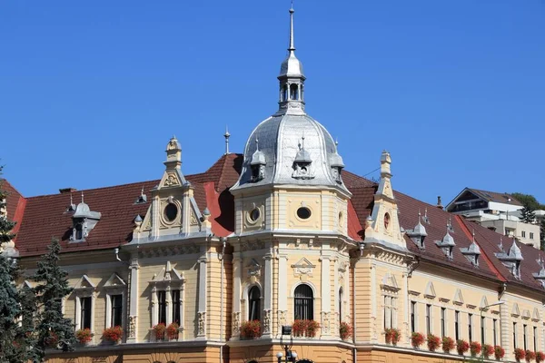 Rathaus Von Brasov Rumänien Gebäude Der Lokalen Regierung — Stockfoto