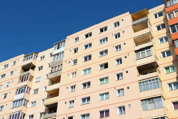 Romênia Prédio Apartamentos Genérico Moderno Bloco Cidade Sibiu — Fotografia de Stock
