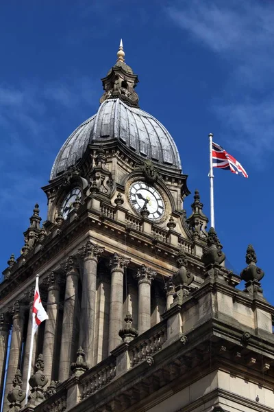 Leeds Town Hall Kommunale Gebäude Großbritannien — Stockfoto