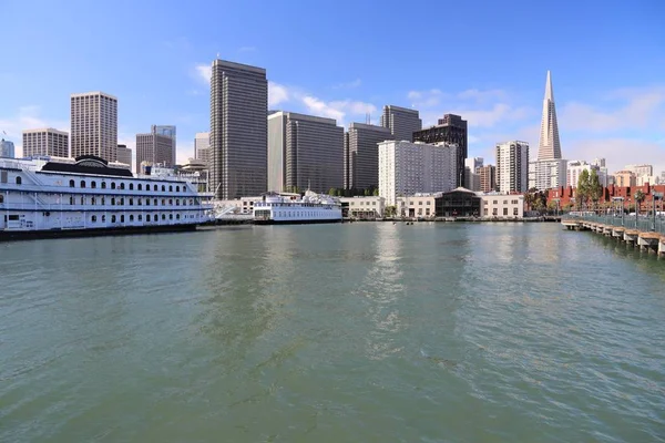 San Francisco California Usa Panoramę Miasta Portu — Zdjęcie stockowe