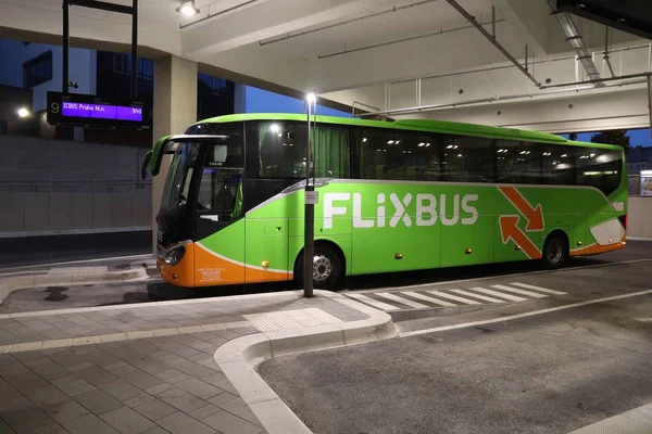 Leipzig Németország Május 2018 Ban Flixbus Autóbusz Állomáson Lipcsében Flixbus — Stock Fotó