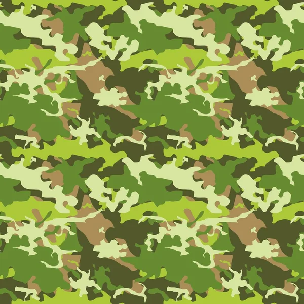 Army Camouflage Texture Seamless Military Fashion Pattern — Stock Vector
