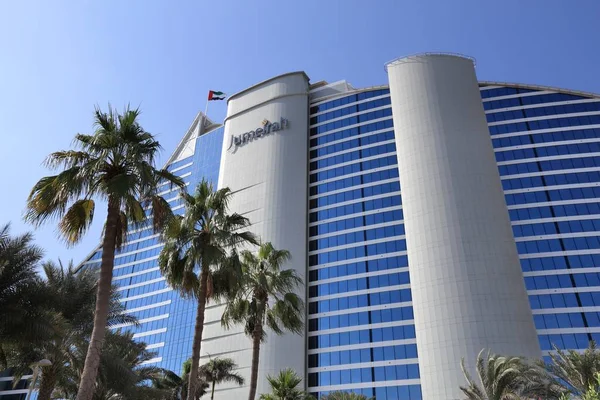 阿联酋 2017年11月23日 迪拜的Jumeirah海滩酒店 酒店由英国Ws Atkins公司设计 该公司由Jumeirah集团运营 — 图库照片