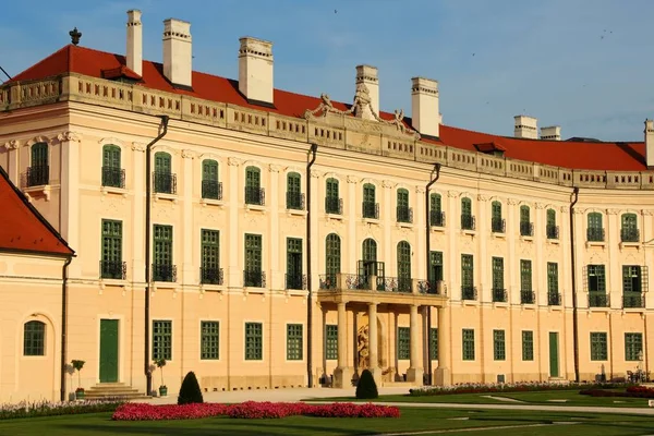 Fertod Hungary Esterhaza Palace Rococo Style Landmark Sunset Light — Stock Photo, Image