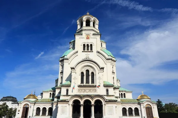 Alexander Nevsky Katedrali Sofya Bulgaristan Ortodoks Simgesel Yapı — Stok fotoğraf