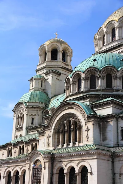 Szent Alexander Nevsky Cathedral Szófia Bulgária Ortodox Mérföldkő — Stock Fotó