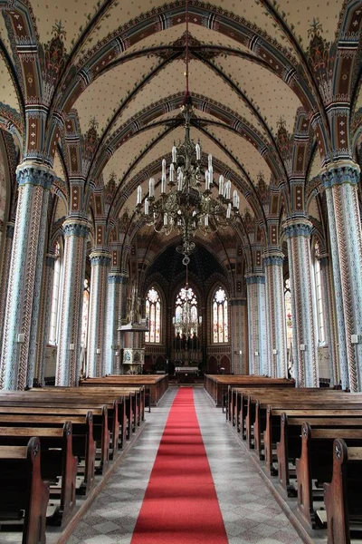 Koszeg Hungría Agosto 2012 Vista Interior Iglesia Del Sagrado Corazón — Foto de Stock