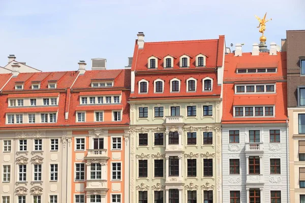 Dresda Città Germania Stato Sachsen Città Vecchia Altstadt Architettura Colorata — Foto Stock