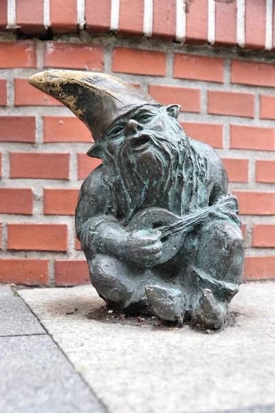 Wroclaw Poland May 2018 Gnome Small Statue Wroclaw Poland Wroclaw — Stock Photo, Image