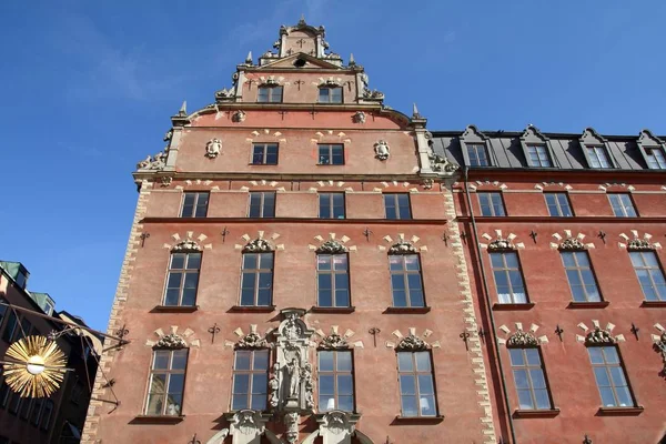 Gamla Stan Ciudad Vieja Estocolmo Suecia Munkbron Cuadrado —  Fotos de Stock