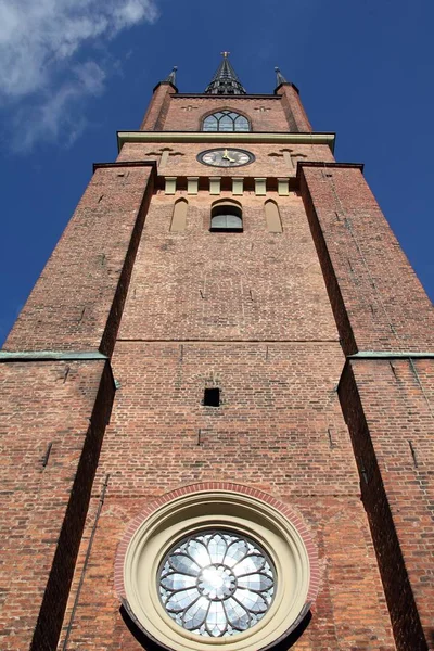 瑞典斯德哥尔摩 Riddarholmen Riddarholmen 岛上的教堂 — 图库照片