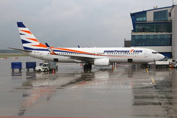 Katowice Polonia Luglio 2017 Smartwings Noleggiato Boeing 737 All Aeroporto — Foto Stock