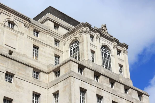 Arquitetura Art Deco Antigo Banco Manchester Reino Unido — Fotografia de Stock