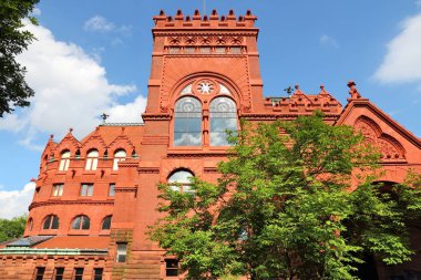 Philadelphia ABD - Pennsylvania State Üniversitesi (Penn State). Fisher güzel sanatlar Kütüphane Binası.