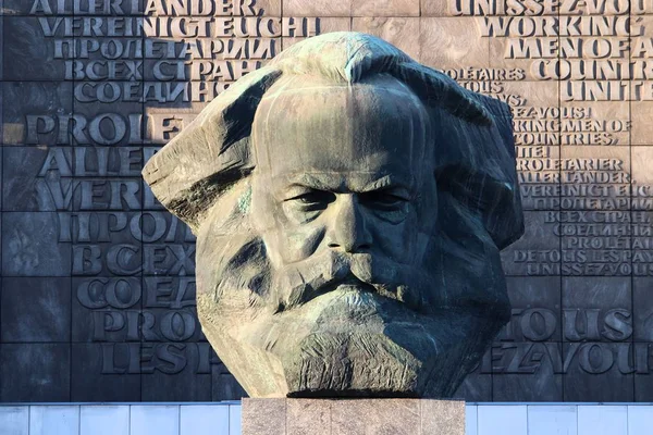 Chemnitz Duitsland Mei 2018 Karl Marx Monument Chemnitz Duitsland Het — Stockfoto