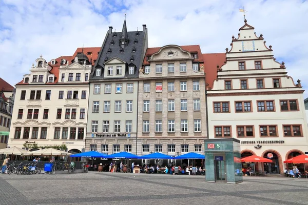 Leipzig Germany May 2018 People Visit Markt Square Leipzig Germany — Stock Photo, Image