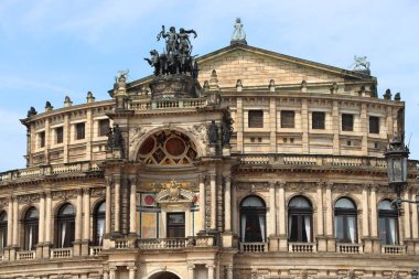 Dresden şehir Almanya (devlet Sachsen). Sakson Devlet Opera Binası - Semperoper.