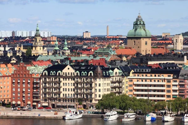 Stockholm Város Svédország Skyline Kungsholmen Sziget Építészet — Stock Fotó