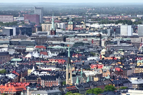 Stockholm Sverige Flygfoto Över Norrmalm Stadsdel — Stockfoto