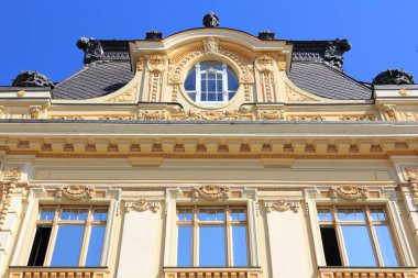Romanya 'nın Sibiu kenti. Belediye Binası - Yerel idare binası.