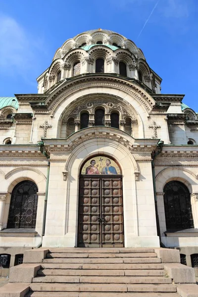 Alexander Nevsky Katedrali Sofya Bulgaristan Ortodoks Simgesel Yapı — Stok fotoğraf